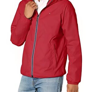 Tommy Hilfiger Men's Red Windbreaker